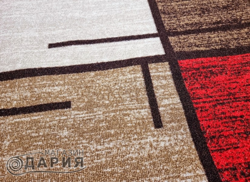 Мокетена пътека ERIKA 8010 beige/red